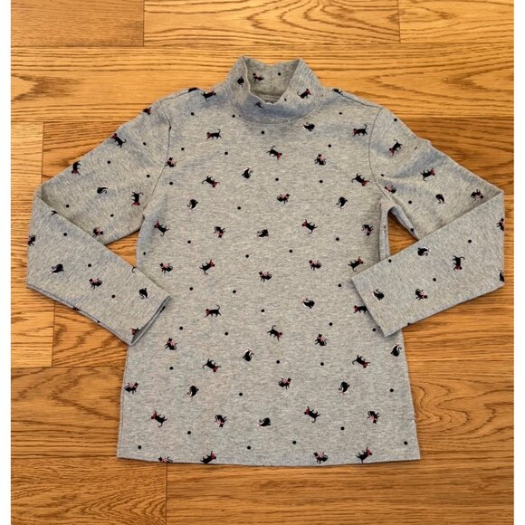 Christmas Cats Graphic Print Turtleneck Gray Size Small Petite Womens - Picture 4 of 4